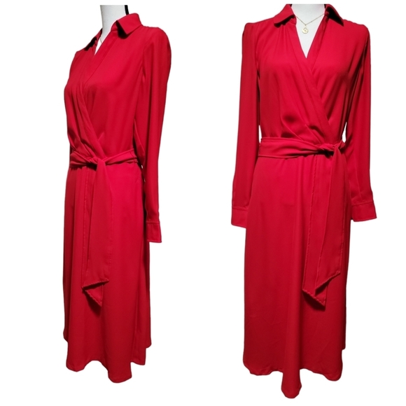 Ralph Lauren Black Label Dresses & Skirts - NEW With Tags Black Label Lauren Ralph Lauren Surplice Georgette Midi Dress